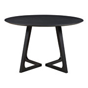 Mid-century modern dining table round black ash by Moe's Home Collection additional picture 4