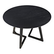 Mid-century modern dining table round black ash by Moe's Home Collection additional picture 5