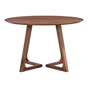 Mid-century modern dining table round walnut by Moe's Home Collection additional picture 2