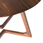 Mid-century modern dining table round walnut by Moe's Home Collection additional picture 5