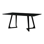 Mid-century modern dining table rectangular black ash by Moe's Home Collection additional picture 11
