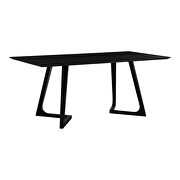 Mid-century modern dining table rectangular black ash by Moe's Home Collection additional picture 13