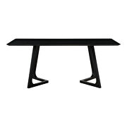 Mid-century modern dining table rectangular black ash by Moe's Home Collection additional picture 6