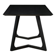 Mid-century modern dining table rectangular black ash by Moe's Home Collection additional picture 9