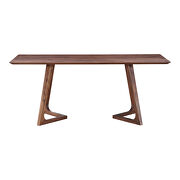 Mid-century modern dining table rectangular walnut by Moe's Home Collection additional picture 2