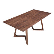 Mid-century modern dining table rectangular walnut by Moe's Home Collection additional picture 3