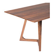 Mid-century modern dining table rectangular walnut by Moe's Home Collection additional picture 4