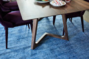 Mid-century modern dining table rectangular walnut by Moe's Home Collection additional picture 7