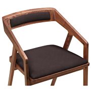 Mid-century modern arm chair black additional photo 4 of 5