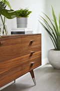 Mid-century modern sideboard walnut small by Moe's Home Collection additional picture 2