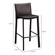 Modern counter stool 26 by Moe's Home Collection additional picture 2
