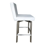 Contemporary swivel barstool white by Moe's Home Collection additional picture 4