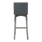 Contemporary swivel barstool gray by Moe's Home Collection additional picture 4