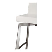 Contemporary swivel counter stool white by Moe's Home Collection additional picture 3