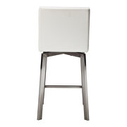 Contemporary swivel counter stool white by Moe's Home Collection additional picture 4