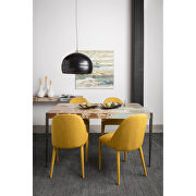 Retro dining chair yellow-m2 by Moe's Home Collection additional picture 5