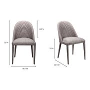 Retro dining chair gray-m2 by Moe's Home Collection additional picture 6