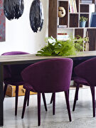 Art deco dining chair purple additional photo 5 of 7