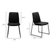 Retro dining chair black-m2 by Moe's Home Collection additional picture 8