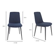 Modern dining chair blue-m2 by Moe's Home Collection additional picture 8