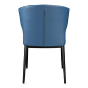 Contemporary side chair steel blue-m2 additional photo 4 of 4