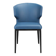 Contemporary side chair steel blue-m2 additional photo 5 of 4