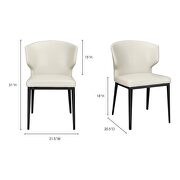 Contemporary side chair beige-m2 by Moe's Home Collection additional picture 2