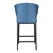 Contemporary counter stool steel blue by Moe's Home Collection additional picture 3