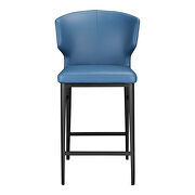 Contemporary counter stool steel blue by Moe's Home Collection additional picture 4
