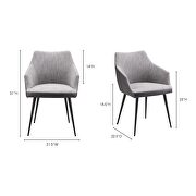 Retro dining chair gray by Moe's Home Collection additional picture 3