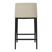 Contemporary counter stool beige additional photo 4 of 4