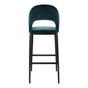 Retro barstool teal velvet by Moe's Home Collection additional picture 7