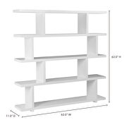 Contemporary shelf large white by Moe's Home Collection additional picture 2