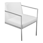 Contemporary arm chair white-m2 additional photo 3 of 4