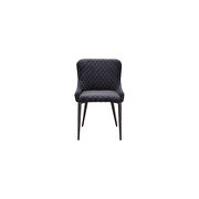 Contemporary dining chair dark gray additional photo 2 of 4