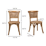 Rustic dining chair-m2 by Moe's Home Collection additional picture 6