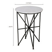 Contemporary marble accent table by Moe's Home Collection additional picture 5