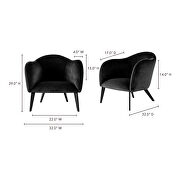 Contemporary chair dark gray by Moe's Home Collection additional picture 2