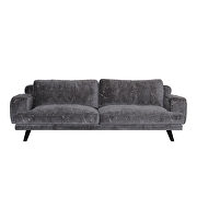 Contemporary sofa dark gray additional photo 3 of 4