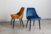 Contemporary dining chair burnt orange-m2 additional photo 3 of 4
