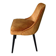 Contemporary dining chair burnt orange-m2 additional photo 5 of 4