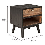 Rustic nightstand by Moe's Home Collection additional picture 5