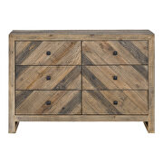 Rustic 6 drawer dresser by Moe's Home Collection additional picture 6