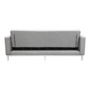 Modern gray sofa bed with a solid wood frame by Moe's Home Collection additional picture 4