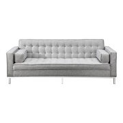 Modern gray sofa bed with a solid wood frame by Moe's Home Collection additional picture 6