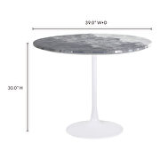 Contemporary round dining table by Moe's Home Collection additional picture 2