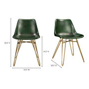 Retro dining chair green-m2 by Moe's Home Collection additional picture 2