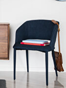 Retro dining chair navy blue by Moe's Home Collection additional picture 5