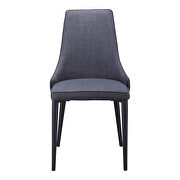 Contemporary dining chair dark gray-m2 additional photo 4 of 3
