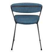 Retro dining chair blue-m2 additional photo 3 of 6